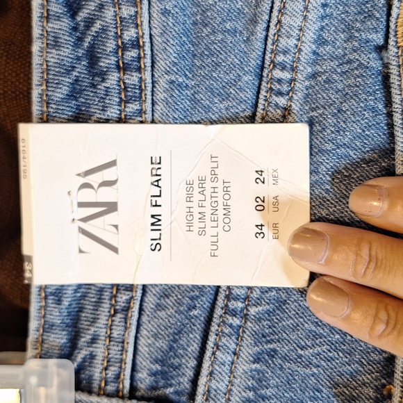 Zara Light Blue Straight Leg Jeans - Picture 8 of 12
